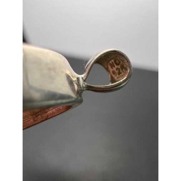 NEW Watermelon pink tourmaline sterling silver pendant 2.51 grams - Picture 5 of 8